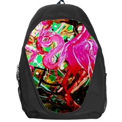 Dscf2035 - Flamingo On A Chad Lake Backpack Bag by bestdesignintheworld