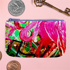 Dscf2035 - Flamingo On A Chad Lake Large Coin Purse by bestdesignintheworld