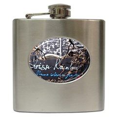 Dscf1638 - Written Poems Hip Flask (6 Oz) by bestdesignintheworld