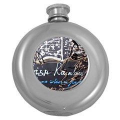 Dscf1638 - Written Poems Round Hip Flask (5 Oz) by bestdesignintheworld