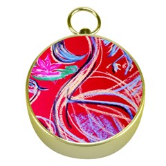 Dscf1395 -pink Flamingo Dance Gold Compasses by bestdesignintheworld