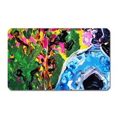 Dscf1611 - Lady In Kimono And Tulip Tree Magnet (rectangular) by bestdesignintheworld