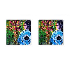 Dscf1611 - Lady In Kimono And Tulip Tree Cufflinks (square) by bestdesignintheworld