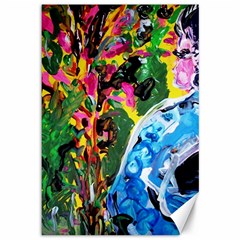 Dscf1611 - Lady In Kimono And Tulip Tree Canvas 12  X 18   by bestdesignintheworld