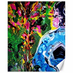 Dscf1611 - Lady In Kimono And Tulip Tree Canvas 16  X 20   by bestdesignintheworld