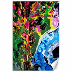 Dscf1611 - Lady In Kimono And Tulip Tree Canvas 24  X 36  by bestdesignintheworld