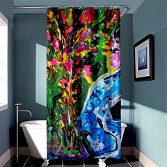 Dscf1611 - Lady In Kimono And Tulip Tree Shower Curtain 36  X 72  (stall)  by bestdesignintheworld