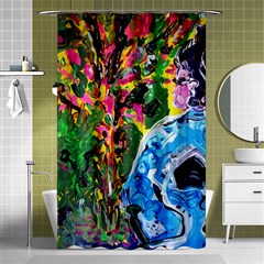 Dscf1611 - Lady In Kimono And Tulip Tree Shower Curtain 48  X 72  (small)  by bestdesignintheworld