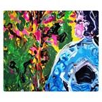 Dscf1611 - lady in kimono and tulip tree Double Sided Flano Blanket (Small)  50 x40  Blanket Front