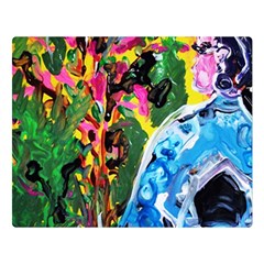 Dscf1611 - Lady In Kimono And Tulip Tree Double Sided Flano Blanket (large)  by bestdesignintheworld