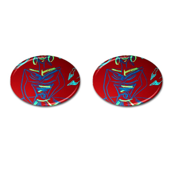 Dscf1442 - californian girl Cufflinks (Oval)