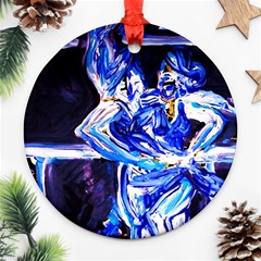 Dscf1939 Ballet Dancers-1 Round Ornament (two Sides) by bestdesignintheworld