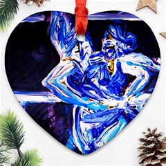 Dscf1939 Ballet Dancers-1 Heart Ornament (two Sides) by bestdesignintheworld