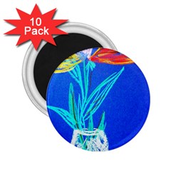 Dscf1451 - Birds If Paradise In A Cristal Vase 2 25  Magnets (10 Pack)  by bestdesignintheworld