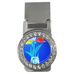 Dscf1451 - Birds If Paradise In A Cristal Vase Money Clips (cz)  by bestdesignintheworld