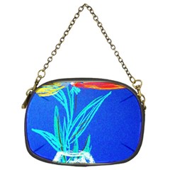 Dscf1451 - Birds If Paradise In A Cristal Vase Chain Purses (two Sides)  by bestdesignintheworld