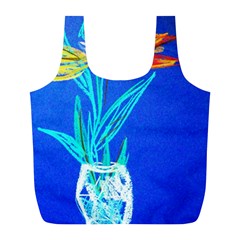 Dscf1451 - Birds If Paradise In A Cristal Vase Full Print Recycle Bags (l)  by bestdesignintheworld