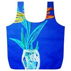 Dscf1451 - Birds If Paradise In A Cristal Vase Full Print Recycle Bags (l)  by bestdesignintheworld