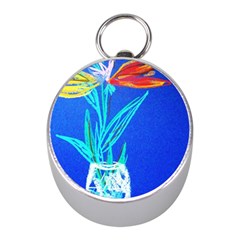 Dscf1451 - Birds If Paradise In A Cristal Vase Mini Silver Compasses by bestdesignintheworld