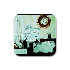 Dscf1961 - white room Rubber Square Coaster (4 pack) 