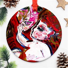 Dscf1554 - Madonna And Child Ornament (round) by bestdesignintheworld