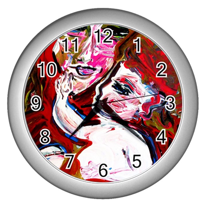 Dscf1554 - madonna and child Wall Clocks (Silver) 