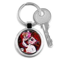 Dscf1554 - Madonna And Child Key Chains (round)  by bestdesignintheworld