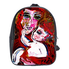 Dscf1554 - Madonna And Child School Bag (large) by bestdesignintheworld