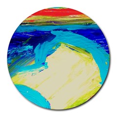 Dscf3229 - Kite In Brasil Round Mousepads by bestdesignintheworld