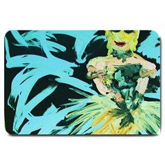 Dscf2018 - Figure Skating Performer Large Doormat  by bestdesignintheworld