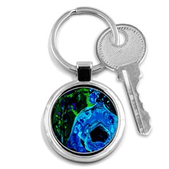 Dscf1604 - lady in blue kimono Key Chains (Round) 