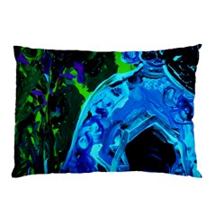 Dscf1604 - Lady In Blue Kimono Pillow Case by bestdesignintheworld