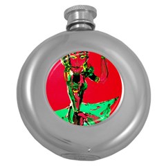 Dscf1545 - Spanish Dancer Round Hip Flask (5 Oz) by bestdesignintheworld