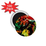 Pumpkins, Lamp And Tiger Lillies 1.75  Magnets (100 pack)  Front