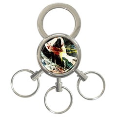 Egg In The Duck   Needle In The Egg 3-ring Key Chains by bestdesignintheworld