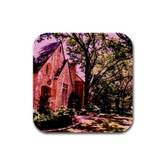 Hot Day In  Dallas 6 Rubber Square Coaster (4 Pack)  by bestdesignintheworld