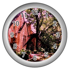 Hot Day In  Dallas 6 Wall Clocks (silver)  by bestdesignintheworld