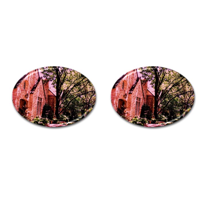 Hot Day In  Dallas 6 Cufflinks (Oval)