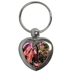 Hot Day In  Dallas 6 Key Chains (heart)  by bestdesignintheworld