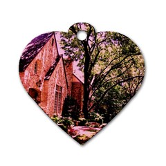 Hot Day In  Dallas 6 Dog Tag Heart (one Side) by bestdesignintheworld