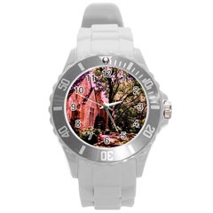 Hot Day In  Dallas 6 Round Plastic Sport Watch (l) by bestdesignintheworld