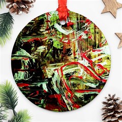 Girl Reading Ornament (Round)