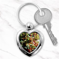 Girl Reading Key Chains (Heart) 