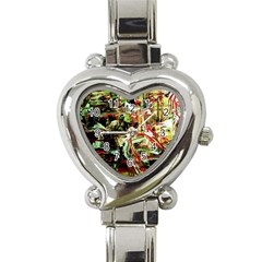 Girl Reading Heart Italian Charm Watch