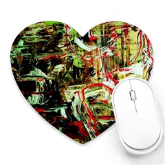 Girl Reading Heart Mousepads