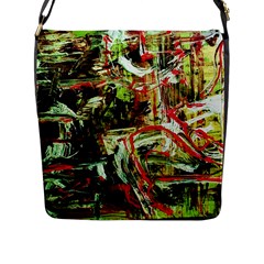 Girl Reading Flap Messenger Bag (L) 