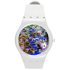 Moment Of The Haos 12 Round Plastic Sport Watch (m) by bestdesignintheworld