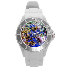 Moment Of The Haos 12 Round Plastic Sport Watch (l) by bestdesignintheworld