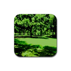 Lake Park 13 Rubber Coaster (square)  by bestdesignintheworld