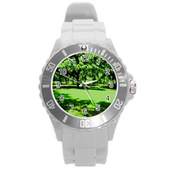 Lake Park 13 Round Plastic Sport Watch (l) by bestdesignintheworld